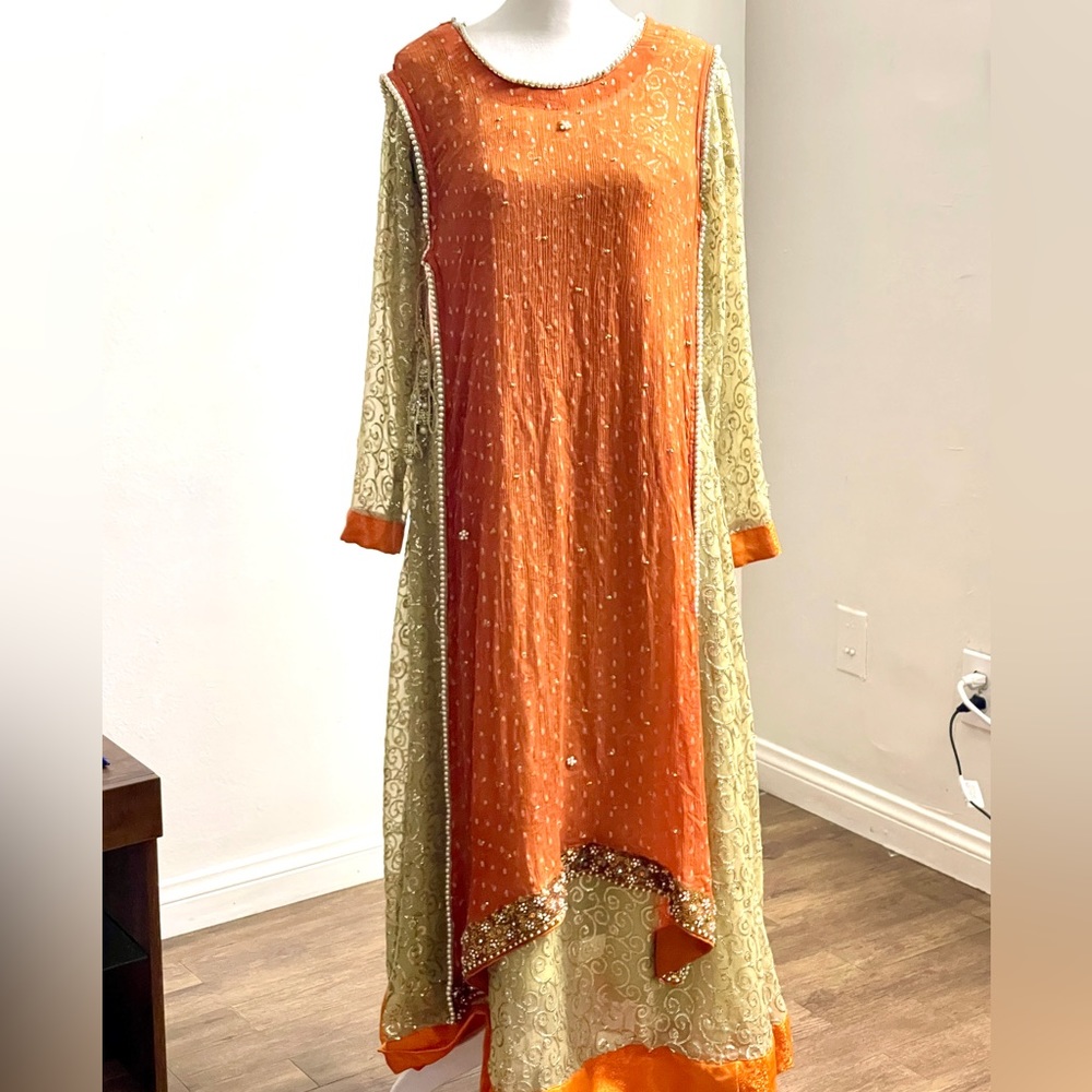 Pakistani maxi dress/ full length dress